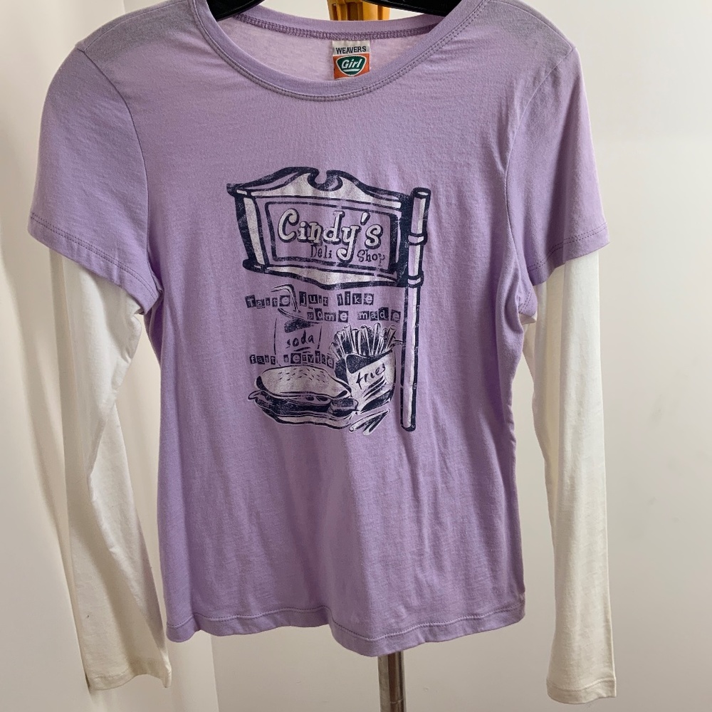 Cindy’s Deli shop 2 shirts in 1.vintage